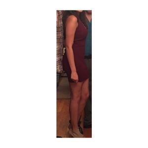 Marron mini dress